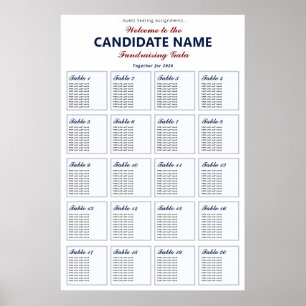 2026 Politische Fundraiser-Gala-Sitzplan Poster