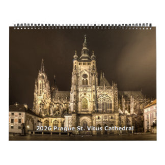 2026 Prag - St.Vitus Kathedrale bei Nacht Kalender