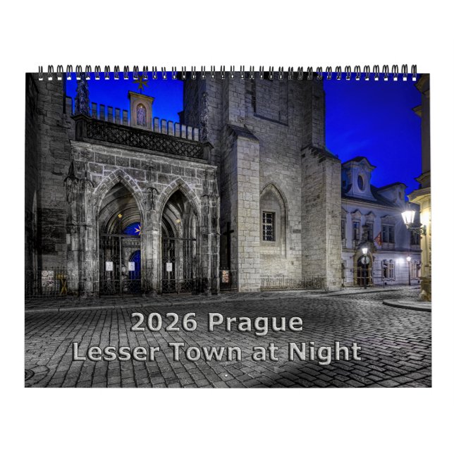 2026 Prague Lesser Town at Night Calendar Kalender (Titelbild)