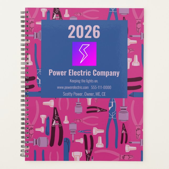 2026 Professional Yearly Planner for Electrician Planer (Vorderseite)