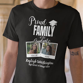 2026 Proud Family of the Graduate Custom Photo T-Shirt