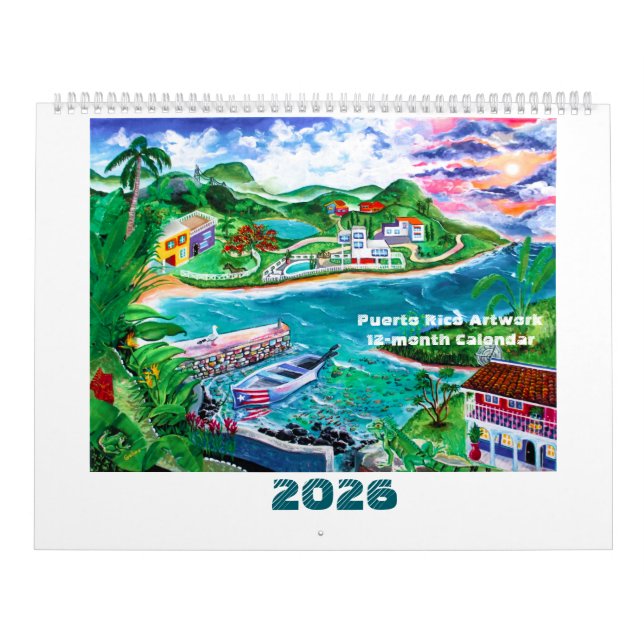 2026 Puerto Rico Artwork Kalender (Titelbild)