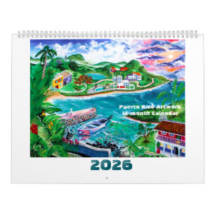 2026 Puerto Rico Artwork Kalender