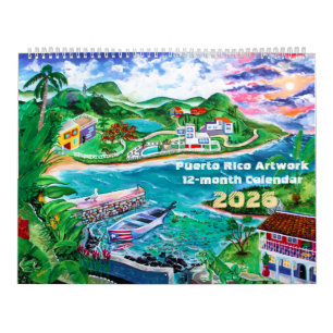 2026 Puerto Rico Kunst Kalender