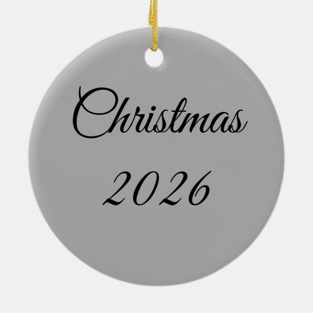 2026 Regenbogenherzen Keramik Ornament (Hinten)