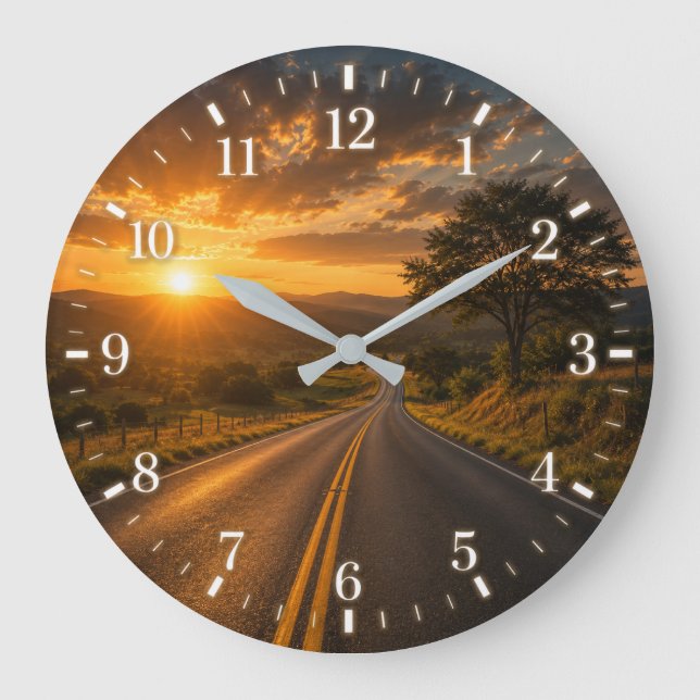 2026 Road Watch Große Wanduhr (Vorderseite)