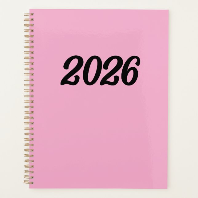 2026 Rosa Planer (Vorderseite)