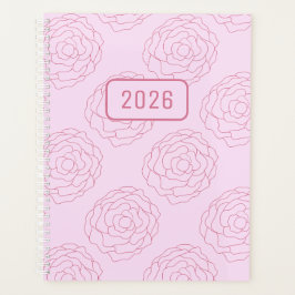 2026 Rosen in Aufwärtstrend: Dunkelrosa Rosen auf  Planer