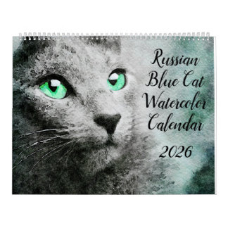 2026 Russian Blue Cat Mama Mom Lover Owner Gift Kalender