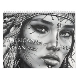 2026 Schöne indianische Kunstwerke Kalender