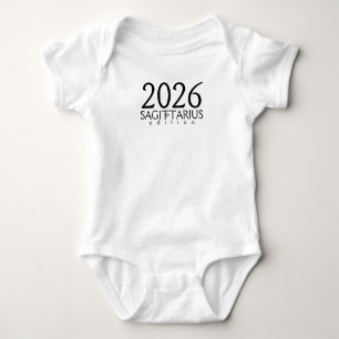 2026 Schütze Edition mit Symbol Baby T-Shirt Strampler