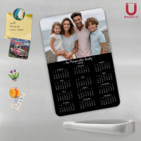 2026 Schwarzes Personalisiertes Foto - Kalender