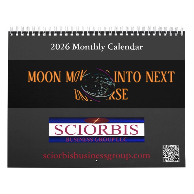 2026 Sciorbis 12 Monat Warped Moon Kalender (Titelbild)