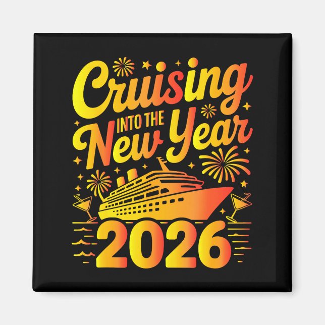 2026 Silvester Kreuzfahrt Weihnachtskreuzfahrt Magnet (Vorne)