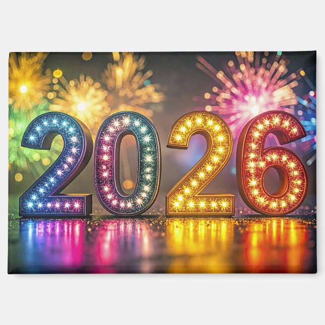2026, Silvesterfeier, Magnet (Vorderseite)
