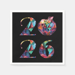 2026 Silvesterparty - Bunt Serviette