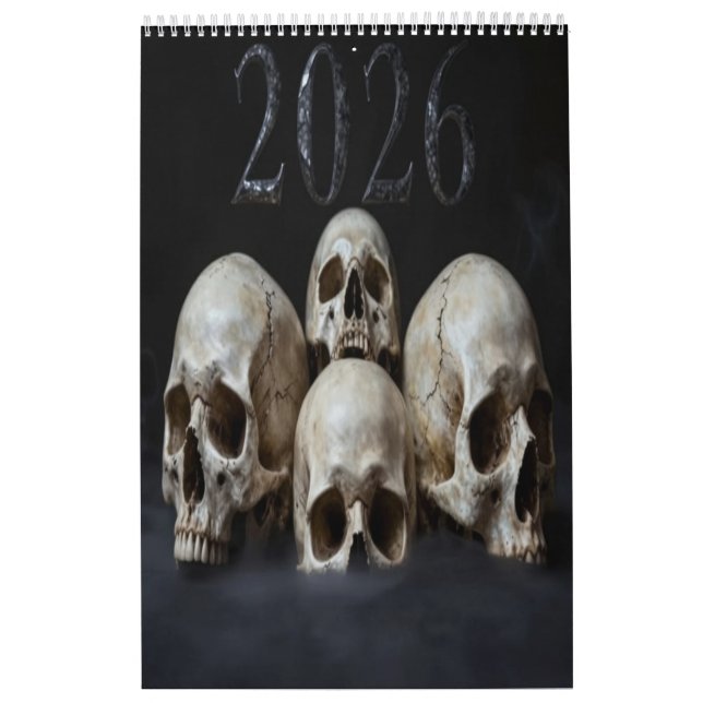 2026 Skull Art Calendar Kalender (Titelbild)