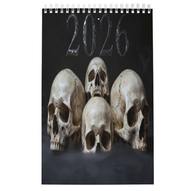 2026 Skull Art Calendar Kalender (Titelbild)