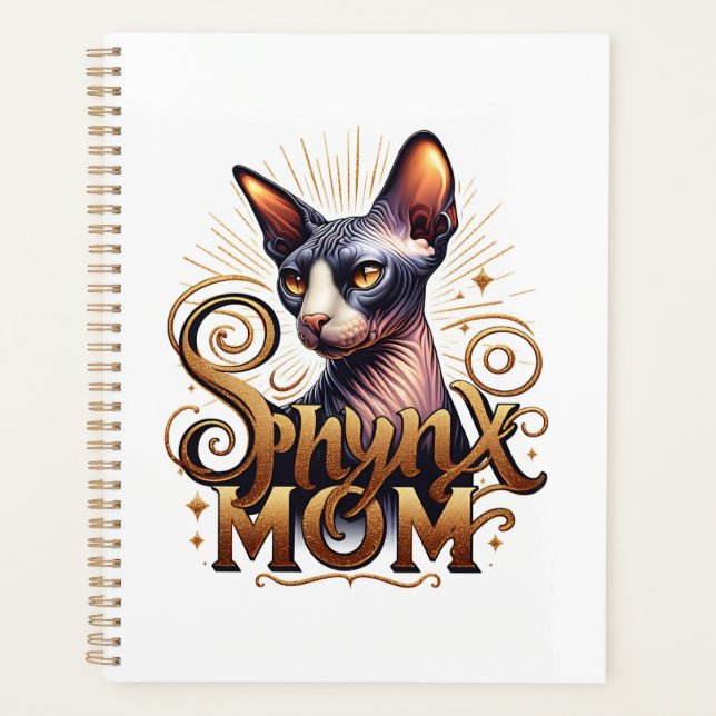 2026 Sphynx Cat Kitten Calendar Planer (Vorderseite)