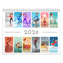 2026 Sport Fitness Junge Frau Mädchen Bunt