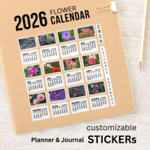 2026 SU Calendar Blume Custom-Cut Vinyl Sticker