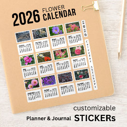 2026 SU Calendar Blume Custom-Cut Vinyl Sticker