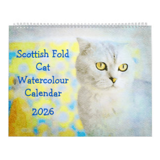 2026 Sweet Scottish Fold Cat Lover Owners Gift Kalender