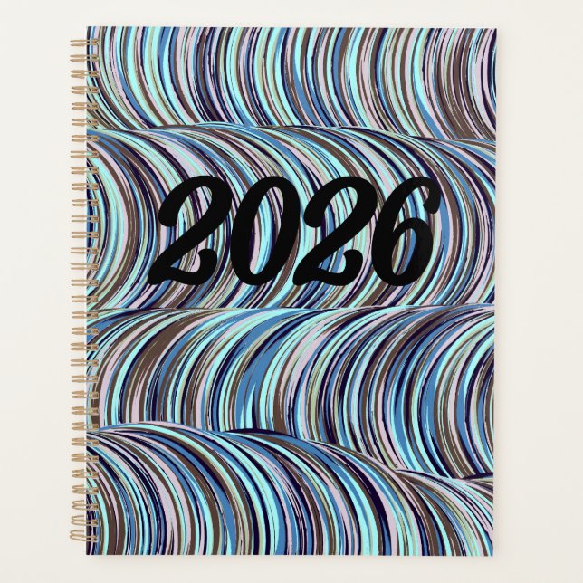 2026 Swirls-Muster Planer (Vorderseite)