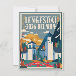 2026 Tengesdal-Familientreffen Notizkarte Mitteilungskarte