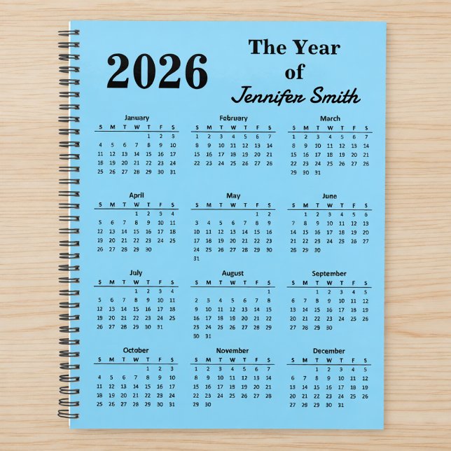 2026 The Year of Custom Name Personalized Planner Planer (Von Creator hochgeladen)