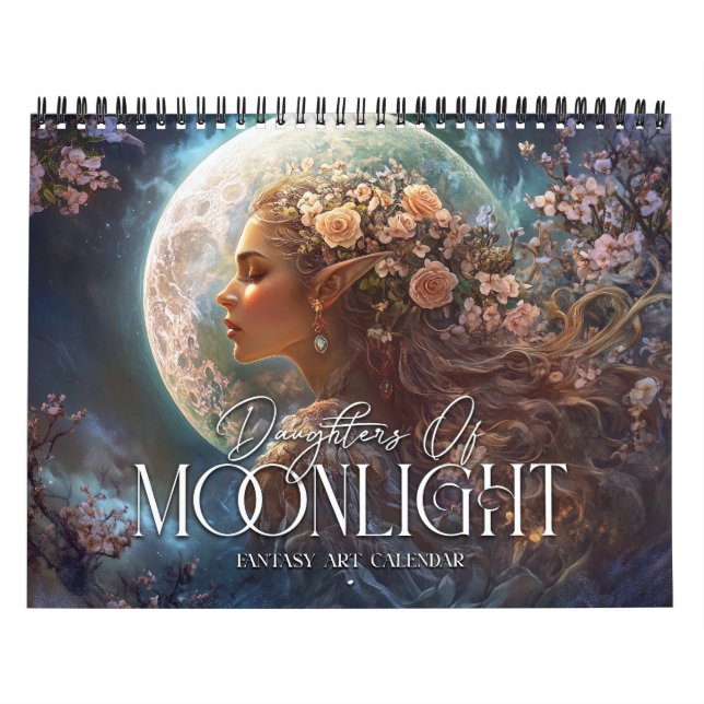 2026 Töchter der Moonlight Fantasy Art Kalender (Titelbild)