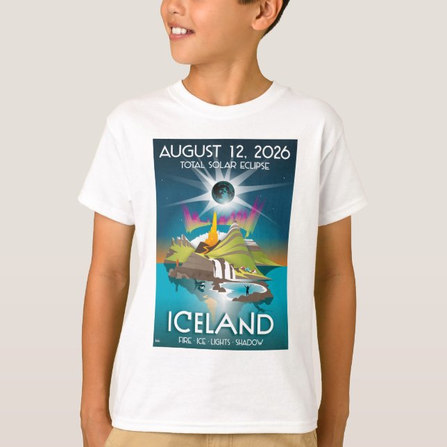 2026 total eclipse in Iceland - T-Shirt (Vorderseite)