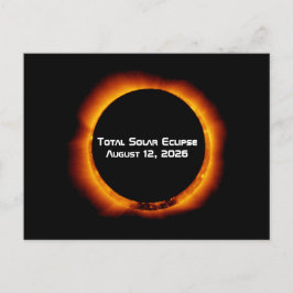 2026 Total Solar Eclipse Postkarte