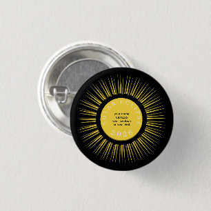2026 Totale Sonnenfinsternis Ihr Name personalisie Button