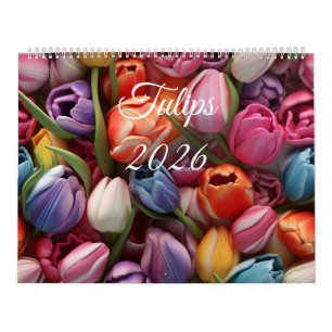 2026 Tulpen Wandkalender