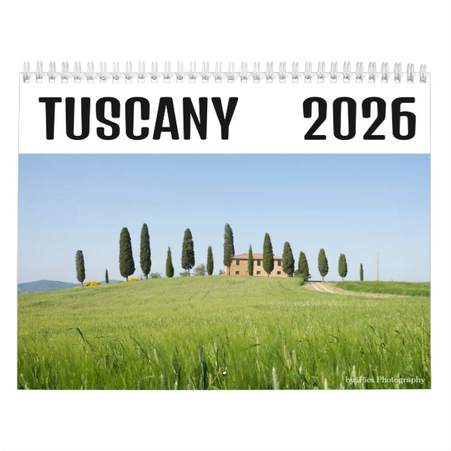 2026 Tuscany landscape photography  Kalender (Titelbild)