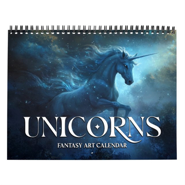 2026 Unicorns 2 Fantasy Art Calendar Kalender (Titelbild)