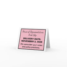 2026 Wahl Pink Slip Repräsentantenhaus