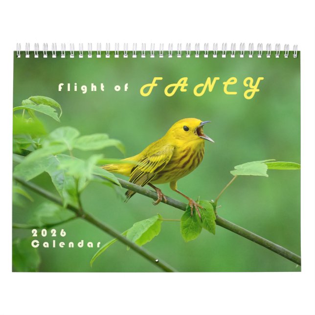 2026 Waldsänger - Originaler Vogel-Fotokalender Kalender (Titelbild)