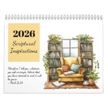 2026 Watercolor Scriptural Inspirations Calendar