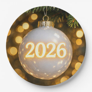 2026 Weihnachtsbaumschmuck Pappteller