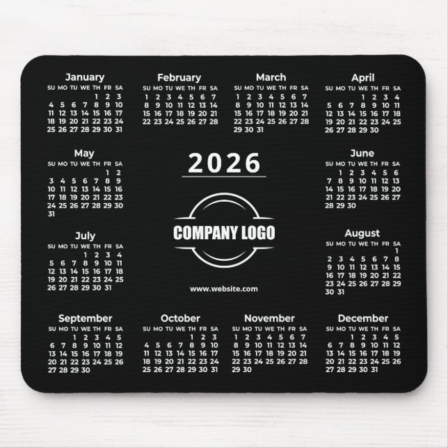2026 Werbeunternehmen-Logo Mousepad (Vorne)