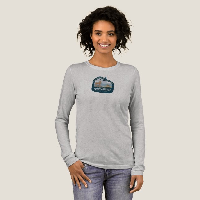 2026 Western Section slim fit long sleeve Tri-Blend Shirt (Volle Vorderseite)