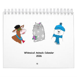 2026 Whimsical Animals Calendar ... Kalender
