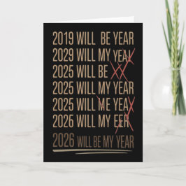 2026 Wird Mein Jahr Sein Lustiger Humor Neujahrszi Karte