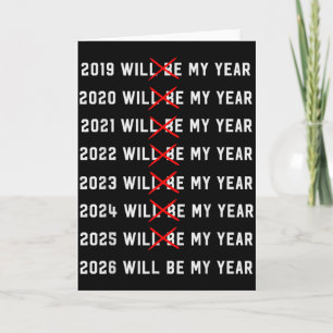 2026 Wird Mein Jahr Sein Lustiger Vintage Humor Zi Karte