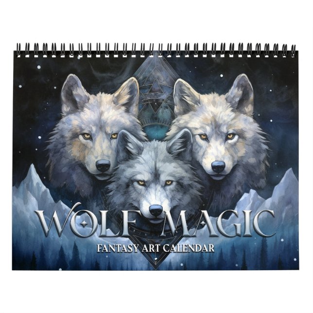 2026 Wolf Magic 2 Fantasy Art Kalender (Titelbild)