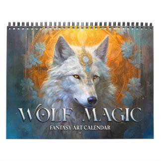 2026 Wolf Magic Fantasy Art Kalender