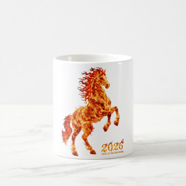 2026 Year of the Fire Horse Kaffeetasse (Mittel)