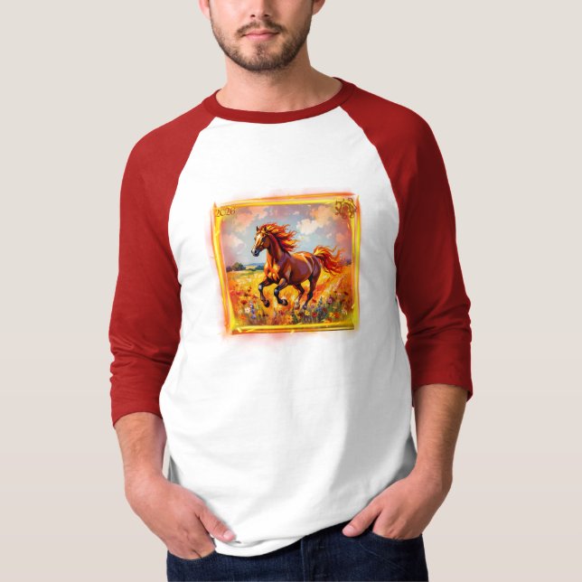 2026 Year of the Fire Horse - T-Shirt (Vorderseite)